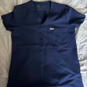 Women’s Figs Navy Scrub top